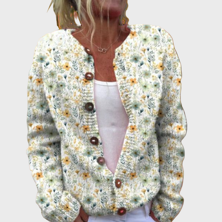 Floretta™ | Gilet En Maille À Motif Floral