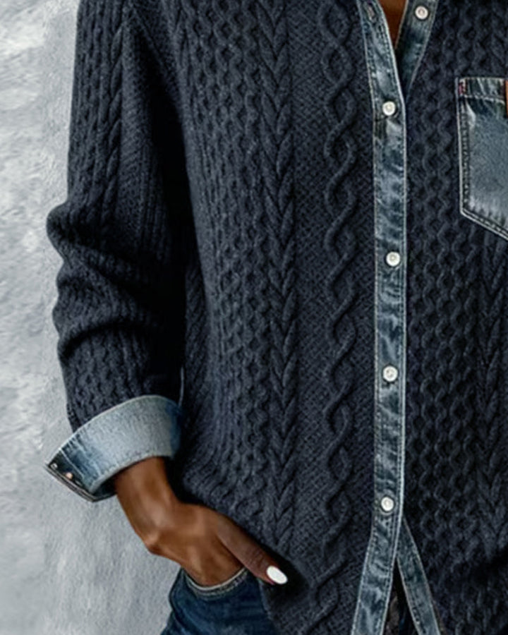 Lise™ | Chemise Élégante & Confortable avec Boucle Décorative