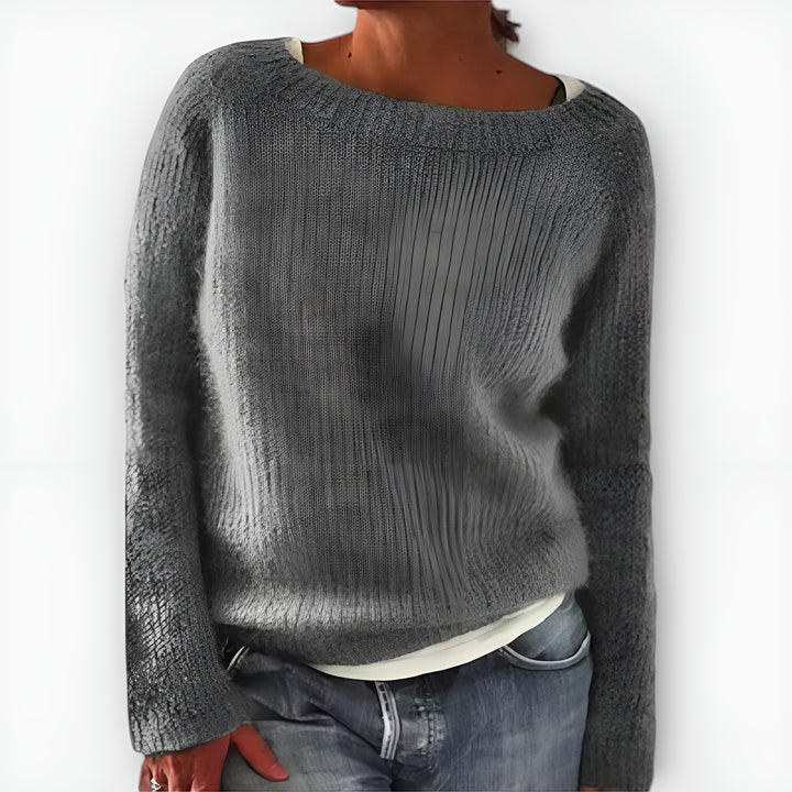 Regine™ | Pull En Maille De Couleur Unie