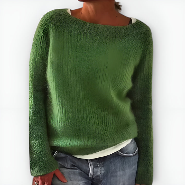 Regine™ | Pull En Maille De Couleur Unie