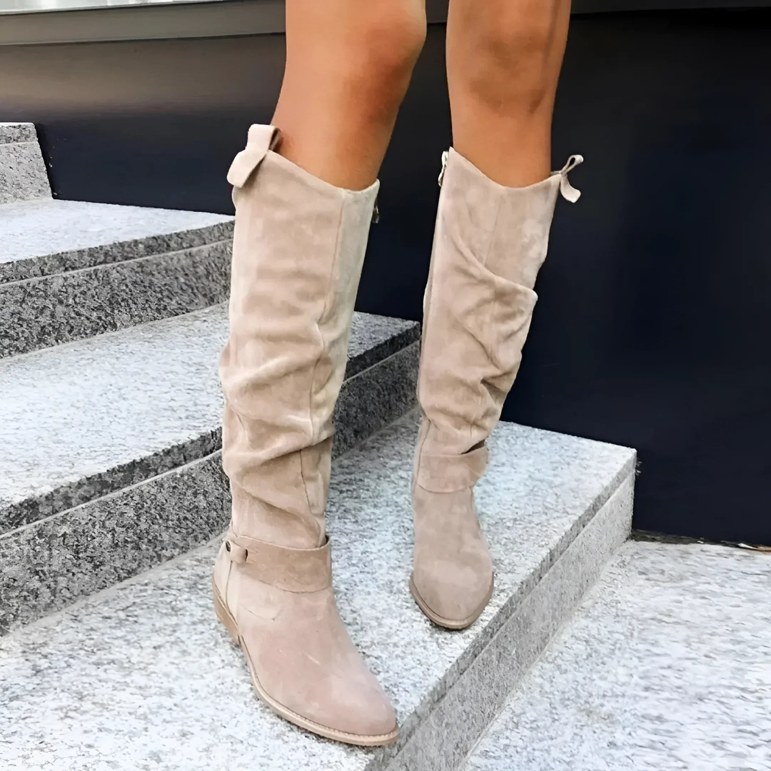 Féline™ | Bottes hautes en suède doux