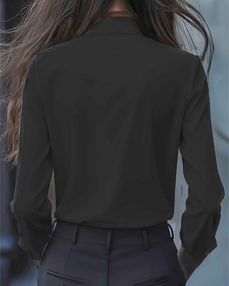 Elise™ | Blouse Élégante Avec Volants Et Charme Minimaliste Intemporel