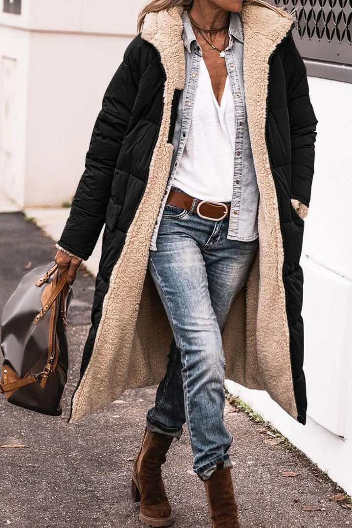 Mila™ | Manteau d’Hiver Long Réversible