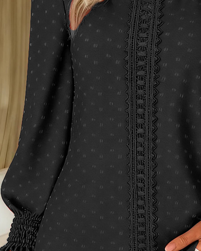 Luciana™ | Blouse Douce au Tissu Soyeux & Manches Bouffantes Élégantes