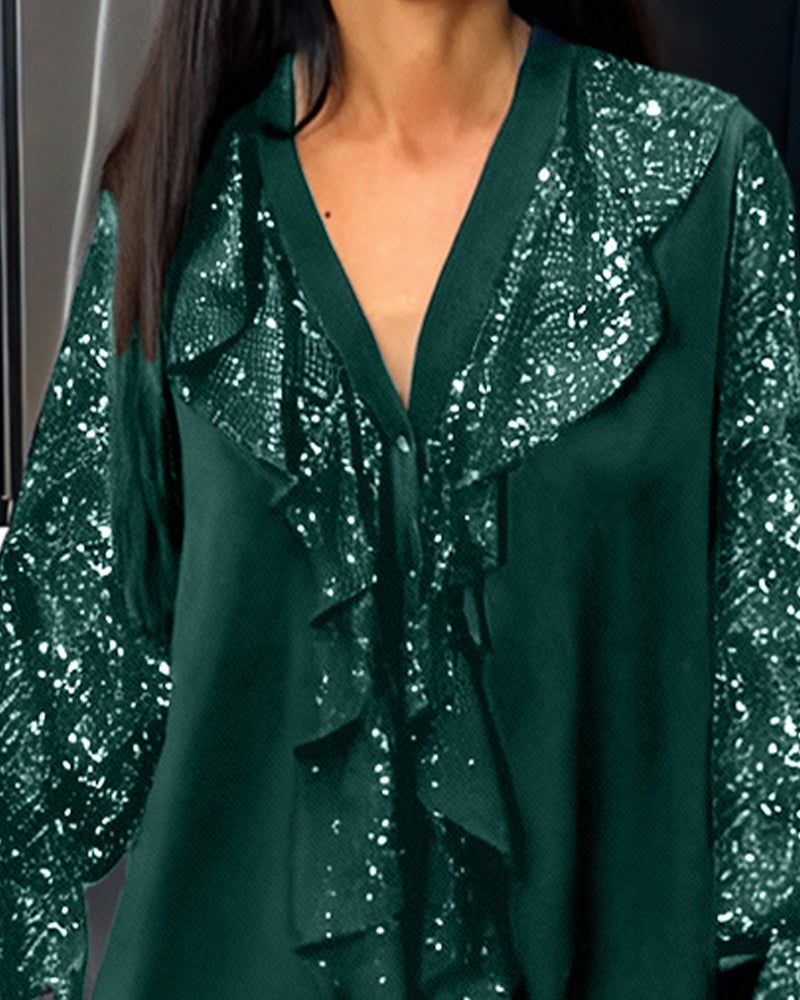 Anaëlle™ | Blouse Élégante & Confortable avec Volants