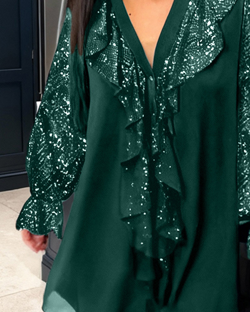 Anaëlle™ | Blouse Élégante & Confortable avec Volants