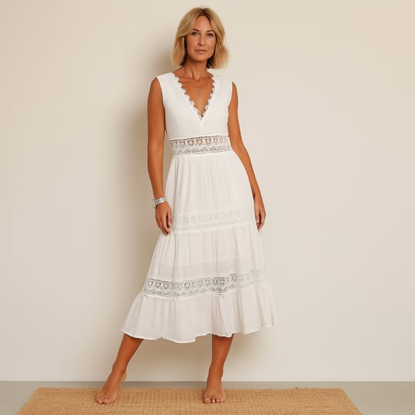 Nathalie™ | Élégance Estivale & Charme Romantique en Dentelle