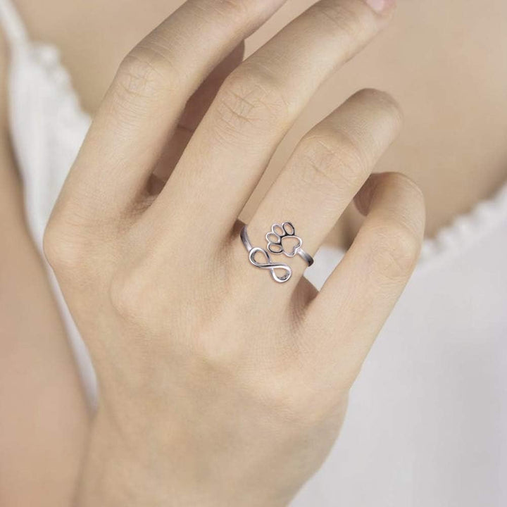ParisPeak™ | Bague Symbolique Empreinte de Patte