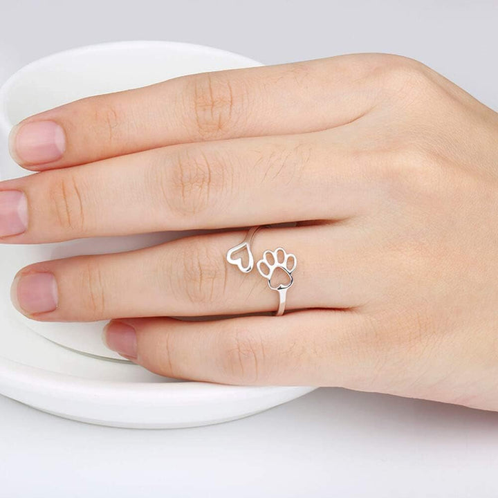 ParisPeak™ | Bague Symbolique Empreinte de Patte
