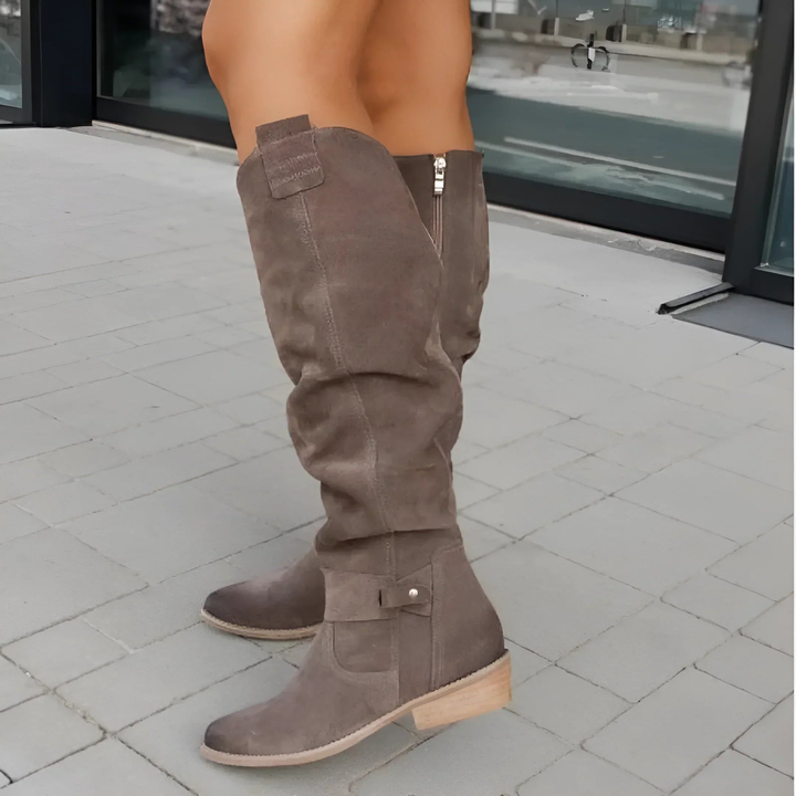 Féline™ | Bottes hautes en suède doux