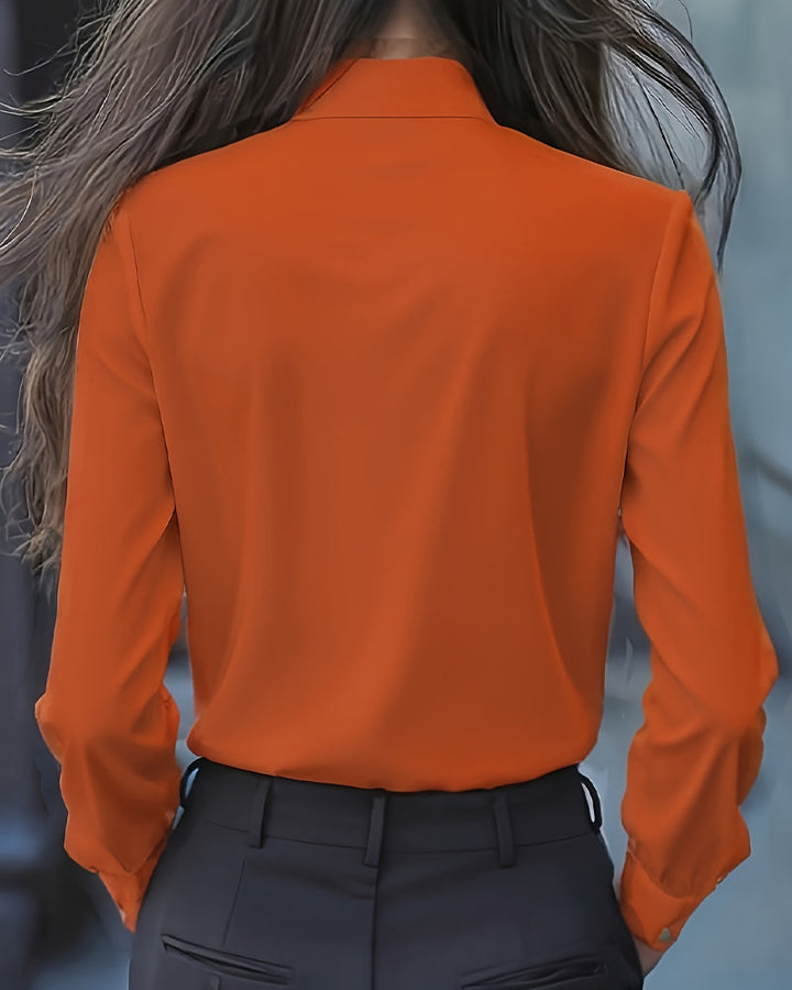 Elise™ | Blouse Élégante Avec Volants Et Charme Minimaliste Intemporel