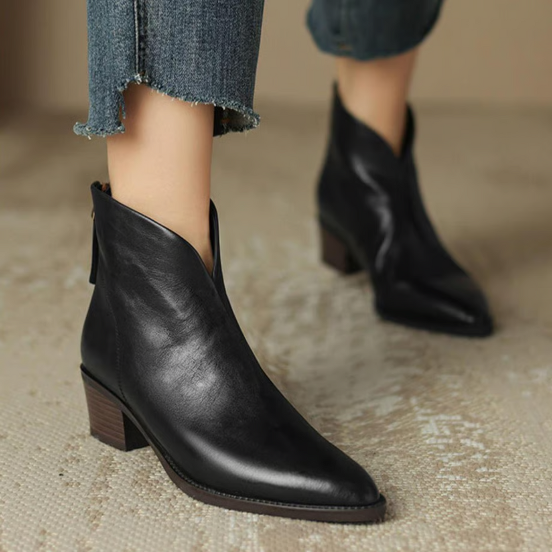 Arlette™ | Bottines de Luxe à Talon Bas