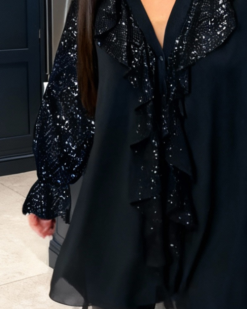 Anaëlle™ | Blouse Élégante & Confortable avec Volants