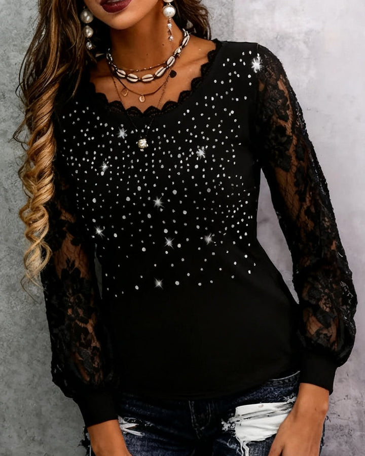 Valentina™ | Blouse Douce et Confortable avec Motif Subtil