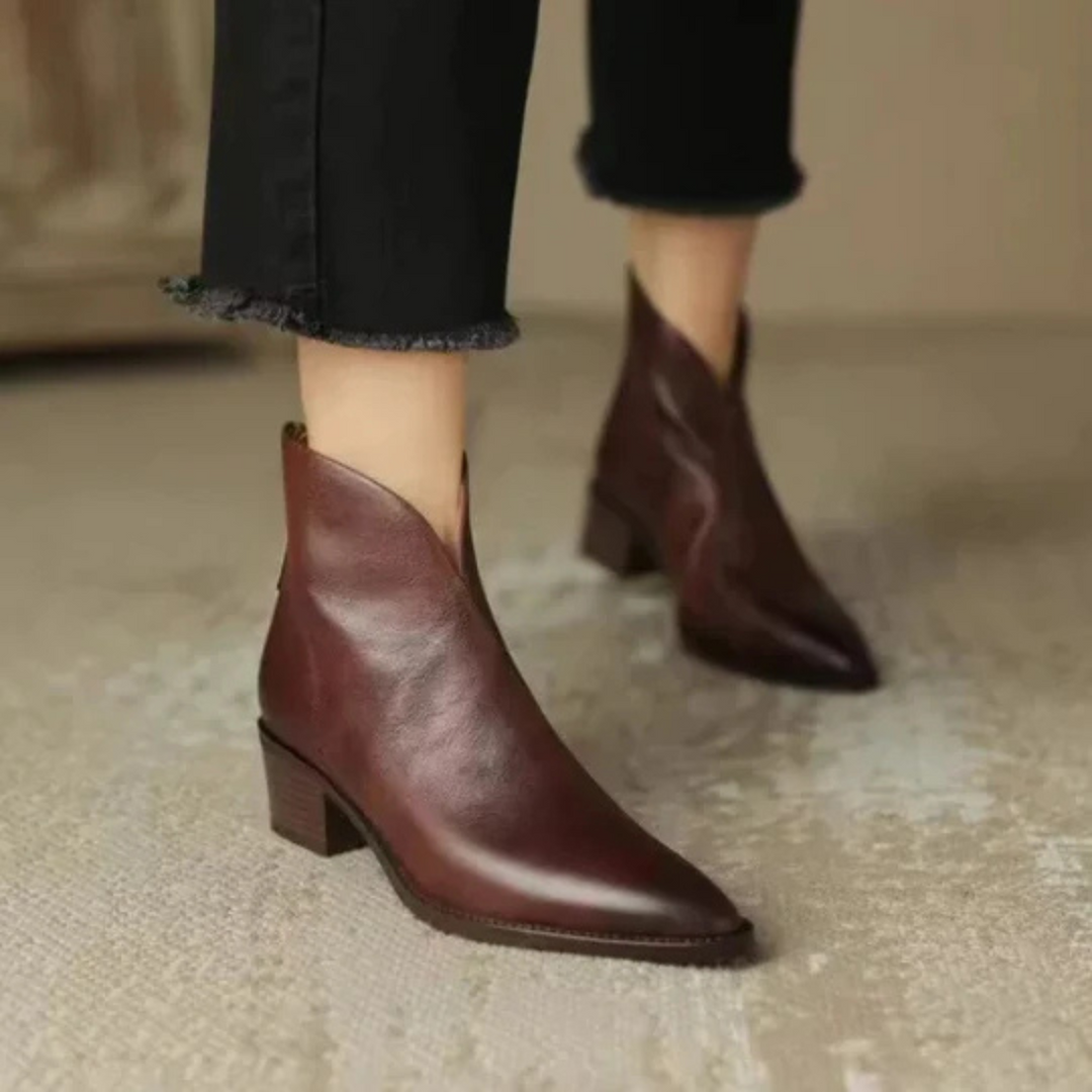 Arlette™ | Bottines de Luxe à Talon Bas
