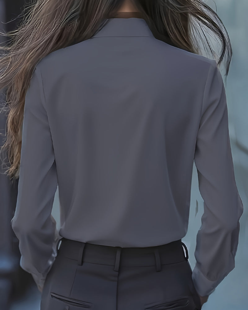 Elise™ | Blouse Élégante Avec Volants Et Charme Minimaliste Intemporel
