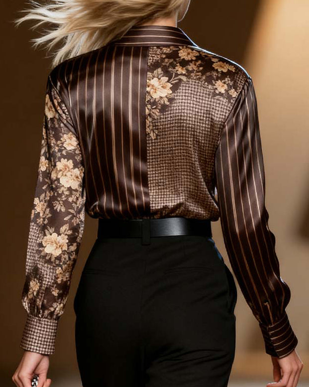 Valentina™ | Blouse Décontractée à Rayures