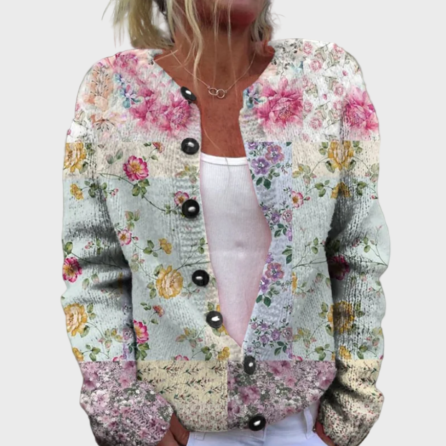 Floretta™ | Gilet En Maille À Motif Floral