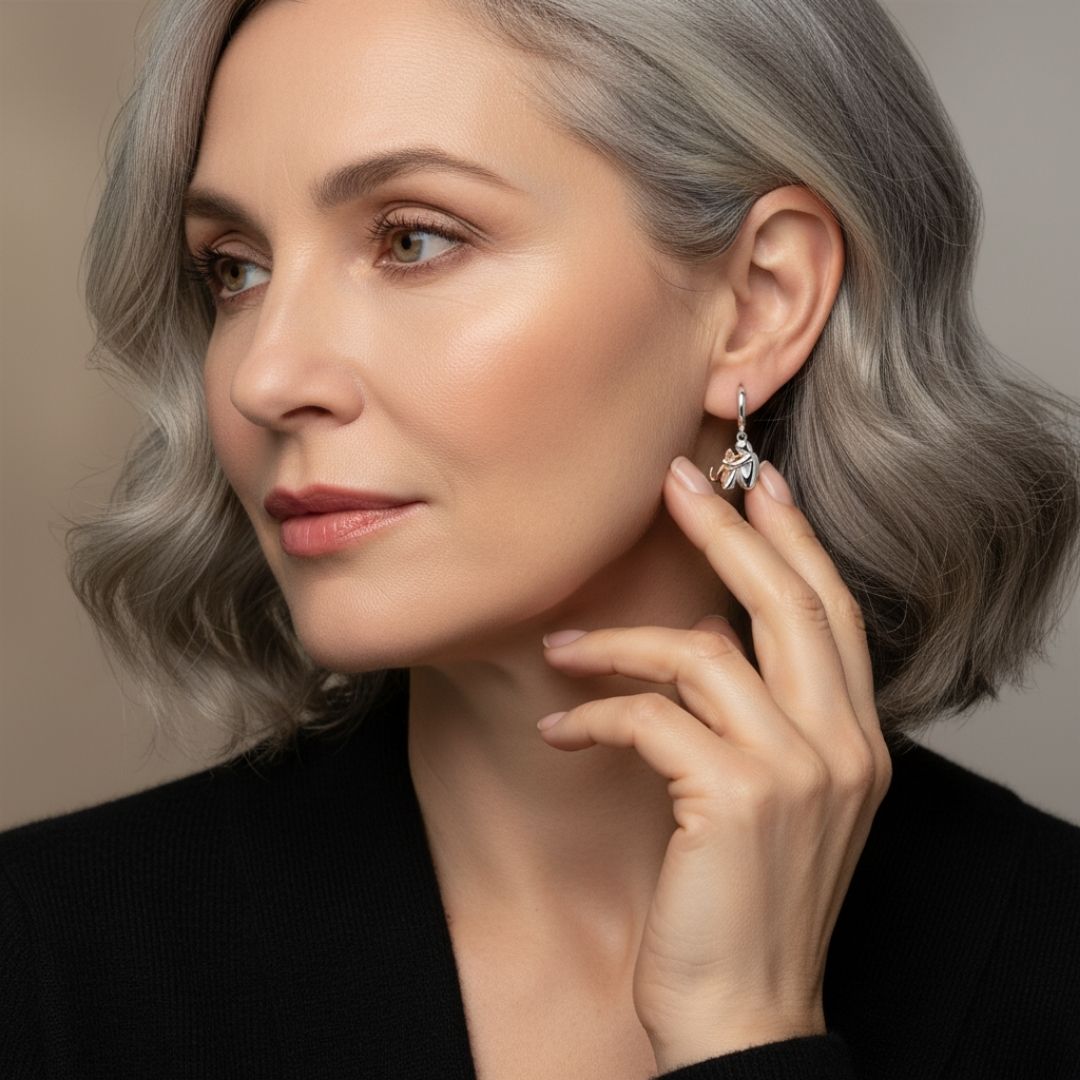 ParisPeak™ | Boucles d’Oreilles Émotion Chat (Fermeture ronde)