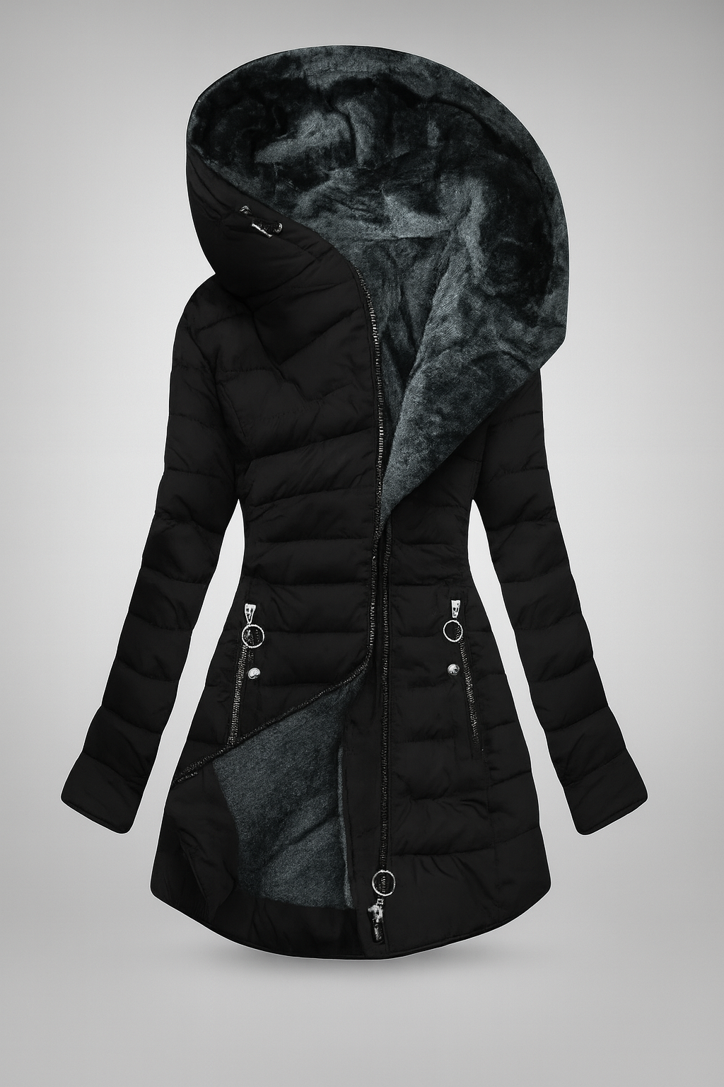 Solène™ | Manteau d’Hiver Chaud et Élégant