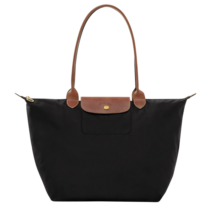 La Yolande Lumière™ Noir | Sac Shopper Pliable en Nylon Premium