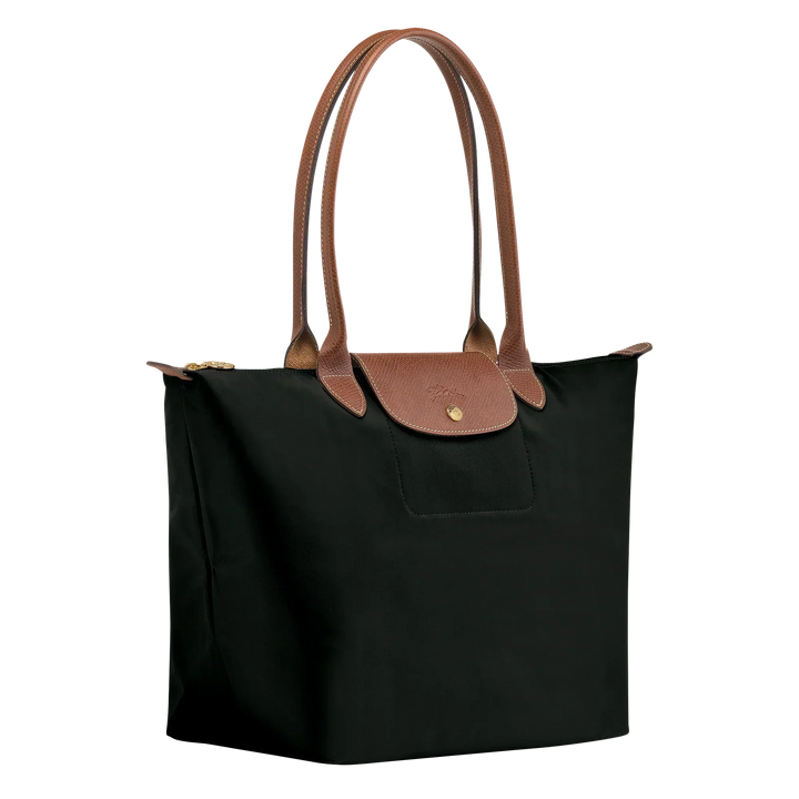 La Yolande Lumière™ Noir | Sac Shopper Pliable en Nylon Premium