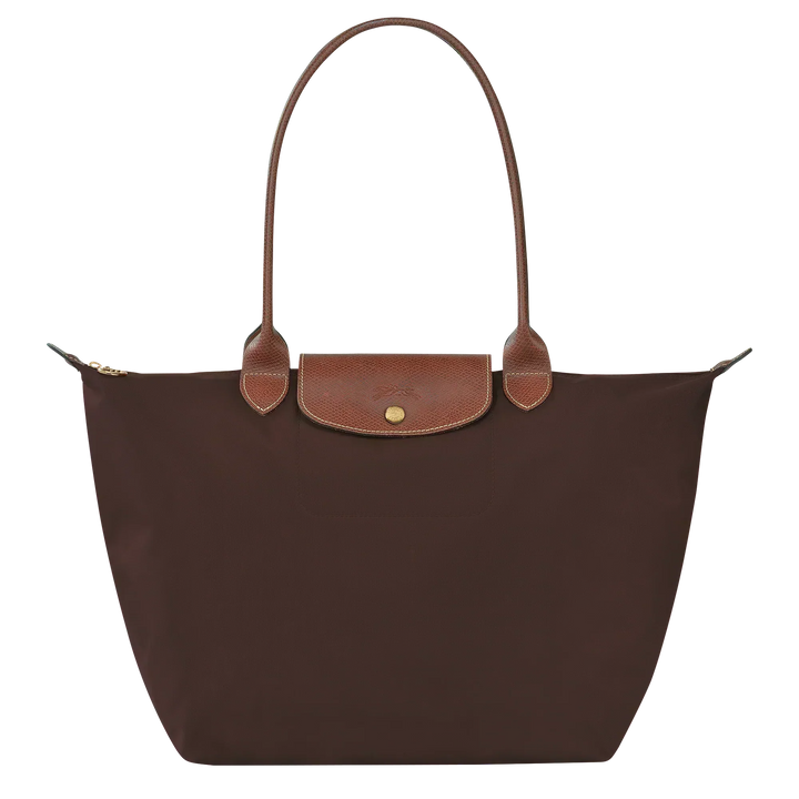 La Yolande Lumière™ Brun foncé | Sac Shopper Pliable en Nylon Premium