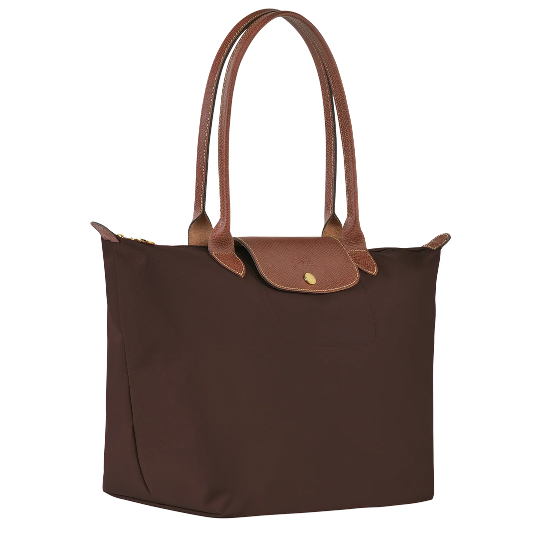 La Yolande Lumière™ Brun foncé | Sac Shopper Pliable en Nylon Premium