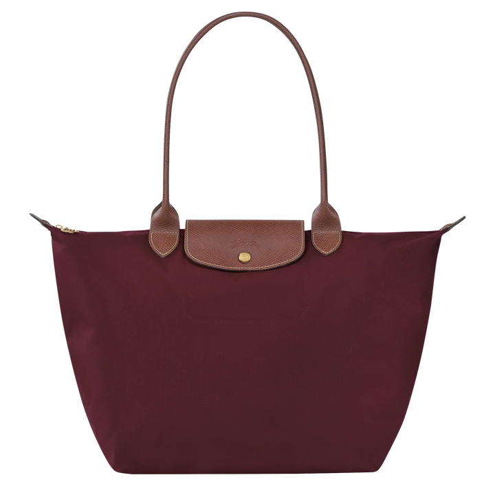 La Yolande Lumière™ Bourgogne | Sac Shopper Pliable en Nylon Premium