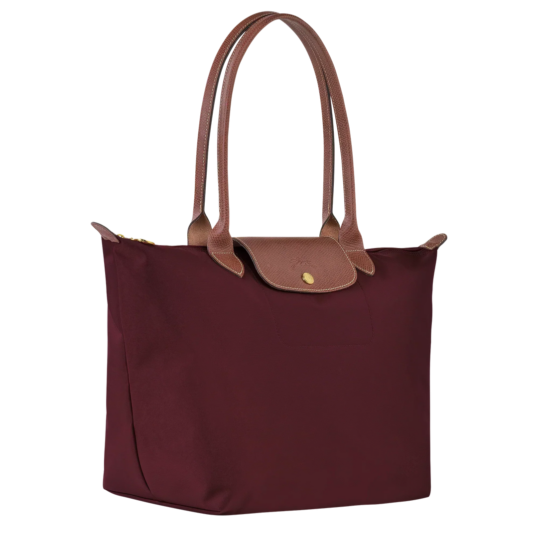 La Yolande Lumière™ Bourgogne | Sac Shopper Pliable en Nylon Premium