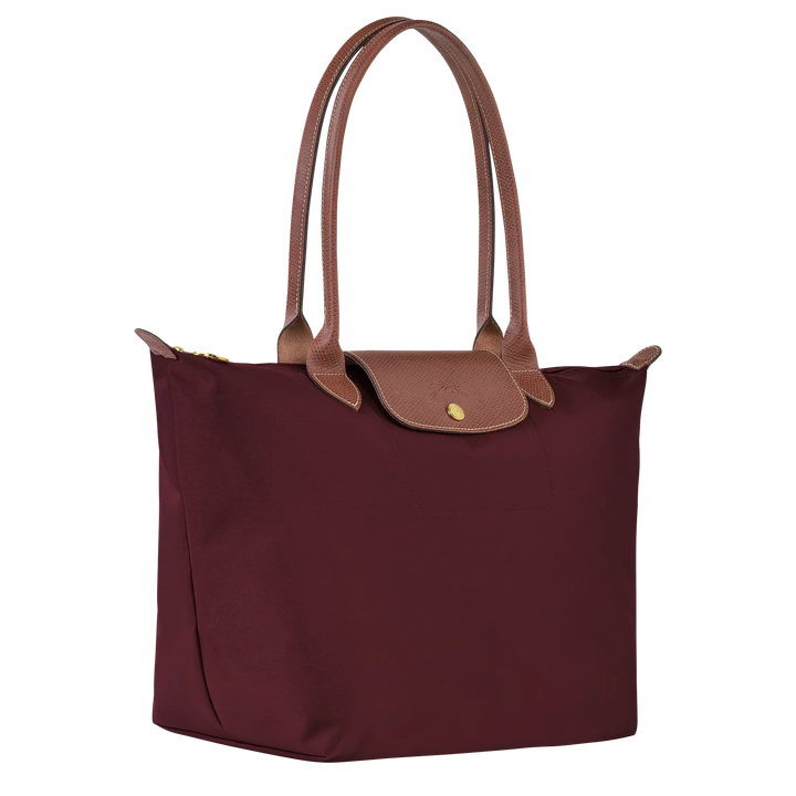 La Yolande Lumière™ Bourgogne | Sac Shopper Pliable en Nylon Premium