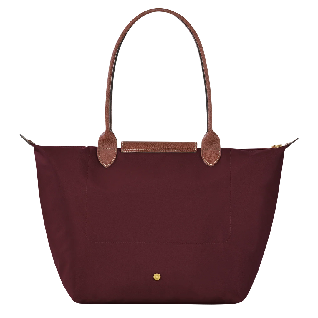 La Yolande Lumière™ Bourgogne | Sac Shopper Pliable en Nylon Premium