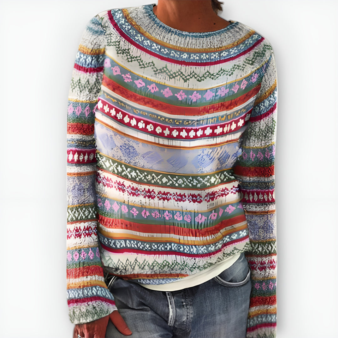 Suzu™ | Pull Vintage En Maille Pour Femme