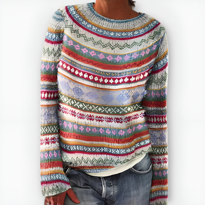 Suzu™ | Pull Vintage En Maille Pour Femme