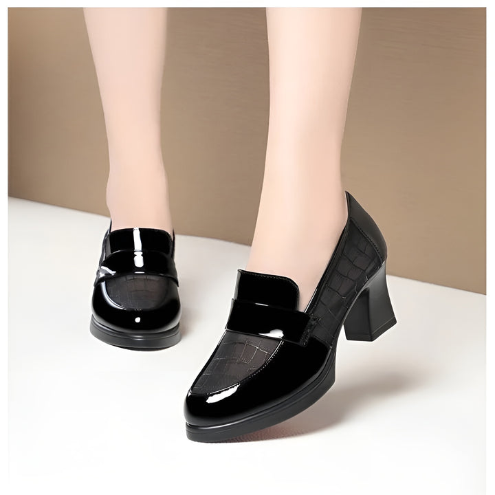 ParisPeak™ | Escarpins Aérés à Talon Bloc Confortable