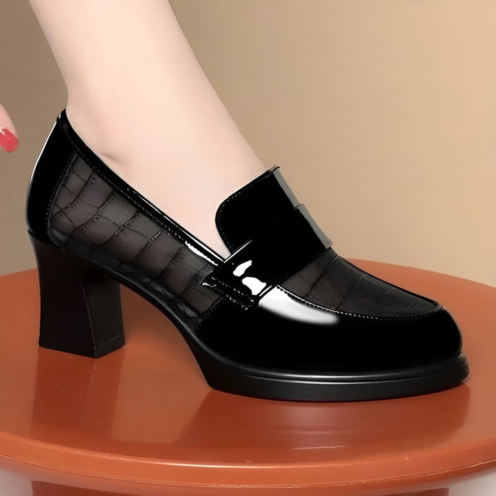 ParisPeak™ | Escarpins Aérés à Talon Bloc Confortable