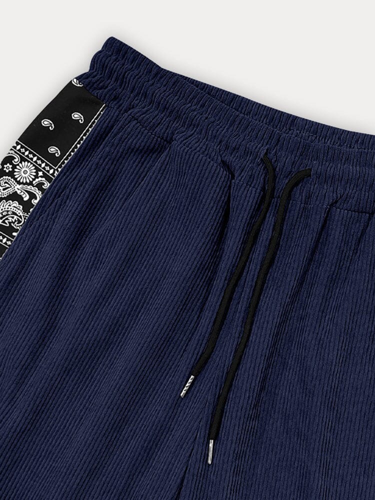 ParisPeak™ | Pantalon Athleisure En Velours Côtelé À Motif