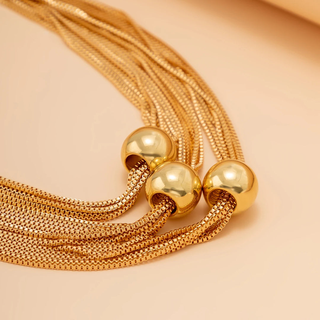 ParisPeak™ | Collier Ras-du-Cou Chunky Multicouches