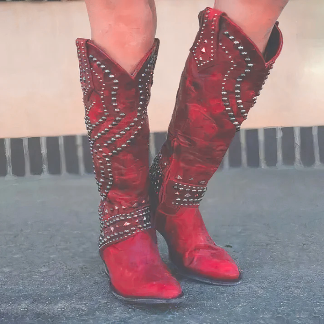 Cécile™ | Bottes hautes au style western & au confort quotidien