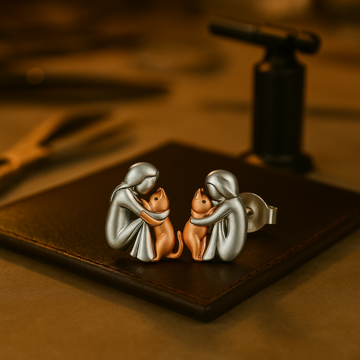 ParisPeak™ | Boucles d’Oreilles Amour Félin