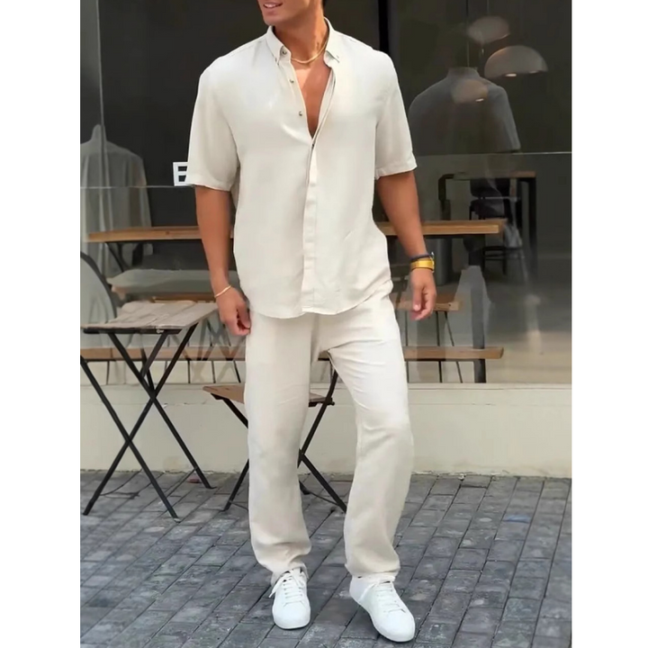 ParisPeak™ | Ensemble Casual Élégant Avec Col Revers